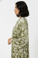 The Noura Lime Green Velvet Abaya - TAL by The Abaya Lab