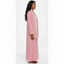 The Noura Pink Heart - Print Abaya - TAL by The Abaya Lab