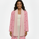 The Noura Pink Heart - Print Abaya - TAL by The Abaya Lab