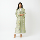 The Noura Sage Green Floral Abaya - TAL by The Abaya Lab