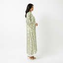 The Noura Sage Green Floral Abaya - TAL by The Abaya Lab
