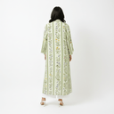 The Noura Sage Green Floral Abaya - TAL by The Abaya Lab