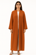 The Noura Terracotta Basic Flow Abaya - TAL by The Abaya Lab