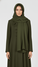 The Nouraia Asymmetric Ripple Front Abaya - TAL by The Abaya Lab