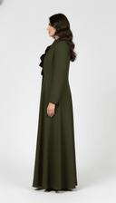 The Nouraia Asymmetric Ripple Front Abaya - TAL by The Abaya Lab