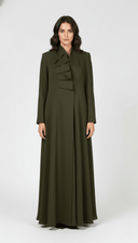 The Nouraia Asymmetric Ripple Front Abaya - TAL by The Abaya Lab