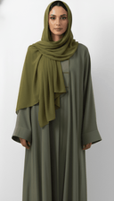 The Nourhan Mandarin Flow Abaya - TAL by The Abaya Lab