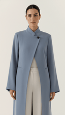 The Nujoum Tailored Open - Front Abaya with Sculpted Collar - TAL by The Abaya Lab