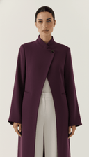 The Nujoum Tailored Open - Front Abaya with Sculpted Collar - TAL by The Abaya Lab