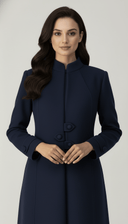 The Ola Modern Mandarin Neck Abaya - TAL by The Abaya Lab