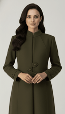 The Ola Modern Mandarin Neck Abaya - TAL by The Abaya Lab
