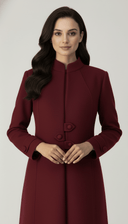 The Ola Modern Mandarin Neck Abaya - TAL by The Abaya Lab