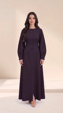 The Qahira Button Front Abaya with Sculpted Sleeves - TAL by The Abaya Lab