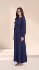 The Qahira Button Front Abaya with Sculpted Sleeves - TAL by The Abaya Lab