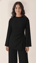 The Rabab Ruched Wrap Detail Co-Ord Set - TAL by The Abaya Lab
