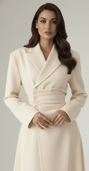 The Rabab Structured Elegance Abaya - TAL by The Abaya Lab