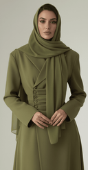 The Rabab Structured Elegance Abaya - TAL by The Abaya Lab