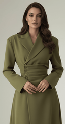 The Rabab Structured Elegance Abaya - TAL by The Abaya Lab