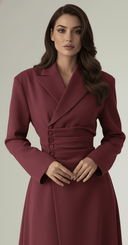 The Rabab Structured Elegance Abaya - TAL by The Abaya Lab