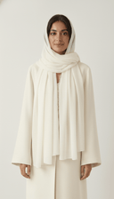 The Rabeea Minimal Ruffle Button Front Abaya - TAL by The Abaya Lab