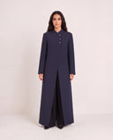 The Rabiyah Mandarin Collar Abaya with Button Detail - TAL by The Abaya Lab