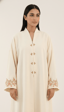 The Rafah Floral Cuff Embroidered Abaya - TAL by The Abaya Lab