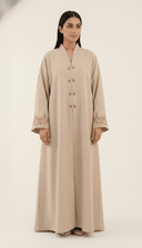 The Rafah Floral Cuff Embroidered Abaya - TAL by The Abaya Lab