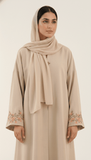 The Rafah Floral Cuff Embroidered Abaya - TAL by The Abaya Lab
