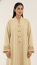 The Rafah Floral Cuff Embroidered Abaya - TAL by The Abaya Lab