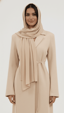 The Rafea Tailored Blazer Tie Abaya - TAL by The Abaya Lab