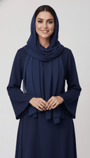 The Rahaf Mandarin Collar Side - Tie Abaya - TAL by The Abaya Lab