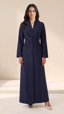 The Rahifa Draped Waist Abaya with Shawl Collar - TAL by The Abaya Lab