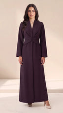 The Rahifa Draped Waist Abaya with Shawl Collar - TAL by The Abaya Lab