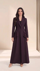 The Raisa Tailored Abaya with Pleated Ruffle Detail - TAL by The Abaya Lab