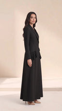 The Raisa Tailored Abaya with Pleated Ruffle Detail - TAL by The Abaya Lab
