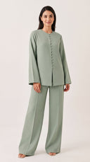 The Raneem Button Detail Co-Ord Set - TAL by The Abaya Lab