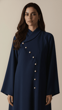 The Raneem Pearl Asymmetric Structured Abaya - TAL by The Abaya Lab