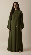 The Raneem Pearl Asymmetric Structured Abaya - TAL by The Abaya Lab