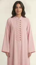 The Raneen Braided Loop Button Detail Abaya - TAL by The Abaya Lab