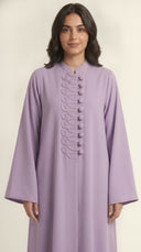 The Raneen Braided Loop Button Detail Abaya - TAL by The Abaya Lab