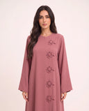 The Rasha Floral Knot Closure Abaya - TAL by The Abaya Lab