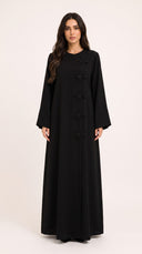 The Rasha Floral Knot Closure Abaya - TAL by The Abaya Lab