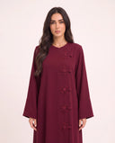 The Rasha Floral Knot Closure Abaya - TAL by The Abaya Lab