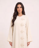 The Rasha Floral Knot Closure Abaya - TAL by The Abaya Lab