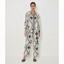 The Rasha Ivory & Navy Co - ord Set - TAL by The Abaya Lab
