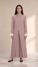 The Rasha Tailored Abaya with Pleated Cuff Detail - TAL by The Abaya Lab