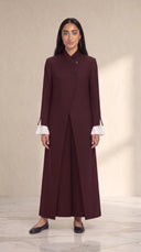 The Rasha Tailored Abaya with Pleated Cuff Detail - TAL by The Abaya Lab