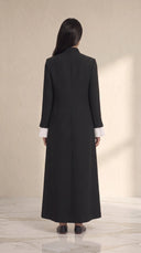The Rasha Tailored Abaya with Pleated Cuff Detail - TAL by The Abaya Lab