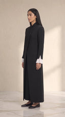 The Rasha Tailored Abaya with Pleated Cuff Detail - TAL by The Abaya Lab