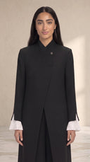 The Rasha Tailored Abaya with Pleated Cuff Detail - TAL by The Abaya Lab